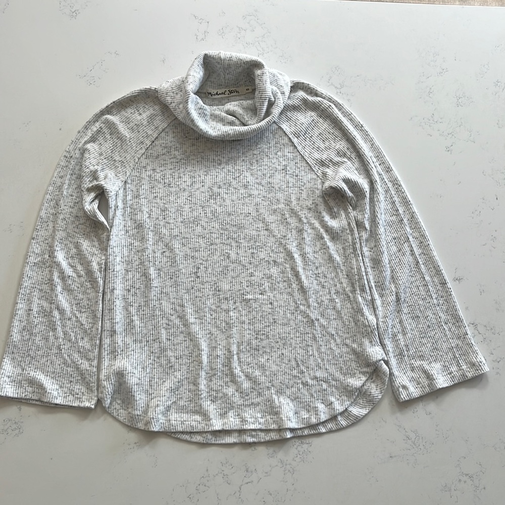 Michael Stars Madison Brushed Sweater Rib Turtleneck